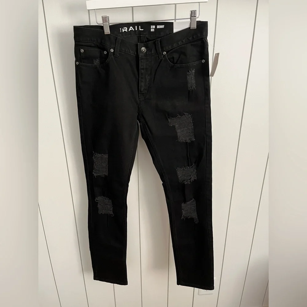 Nordstrom The Rail Mens Black Jeans NWT - Picture 4 of 5